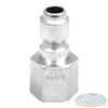 1/4" Plated Steel QC Plug x 1/4" FPT