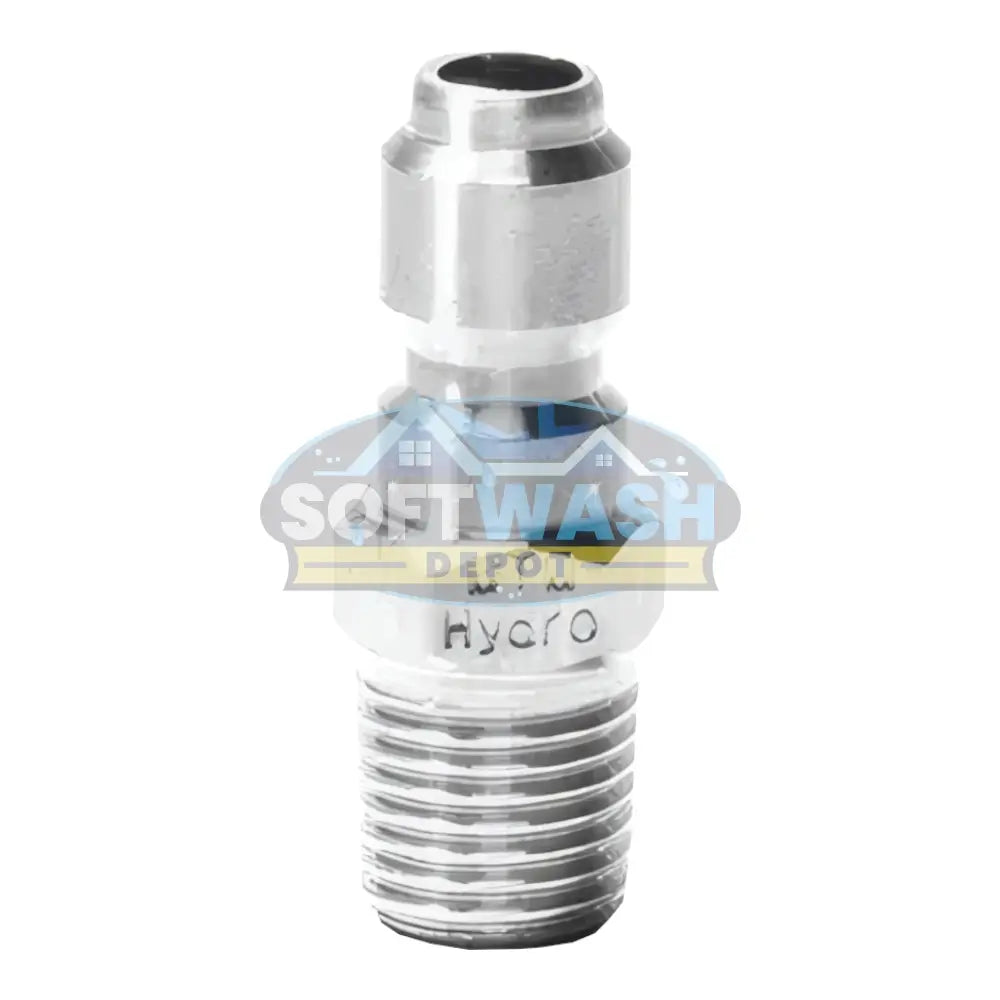 1/4" Plated Steel QC Plug x 1/4" MPT
