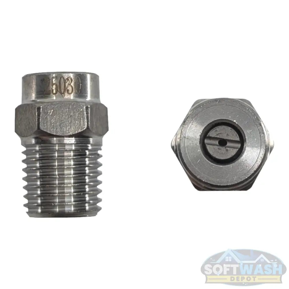 1/4" Stainless Steel Threaded 25° Nozzles