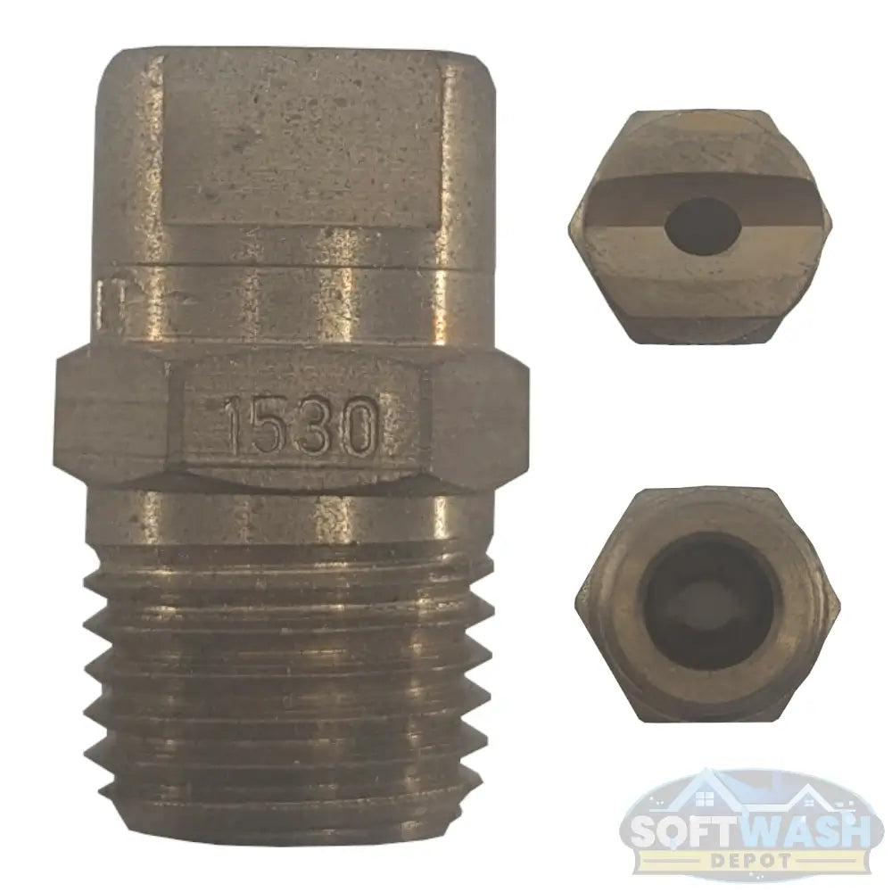 1/4" Meg Brass Softwash/Downstream Tips - precision-engineered brass spray nozzles for soft wash and downstream applications, corrosion-resistant and designed for professional cleaning performance. - Soft Wash Depot
