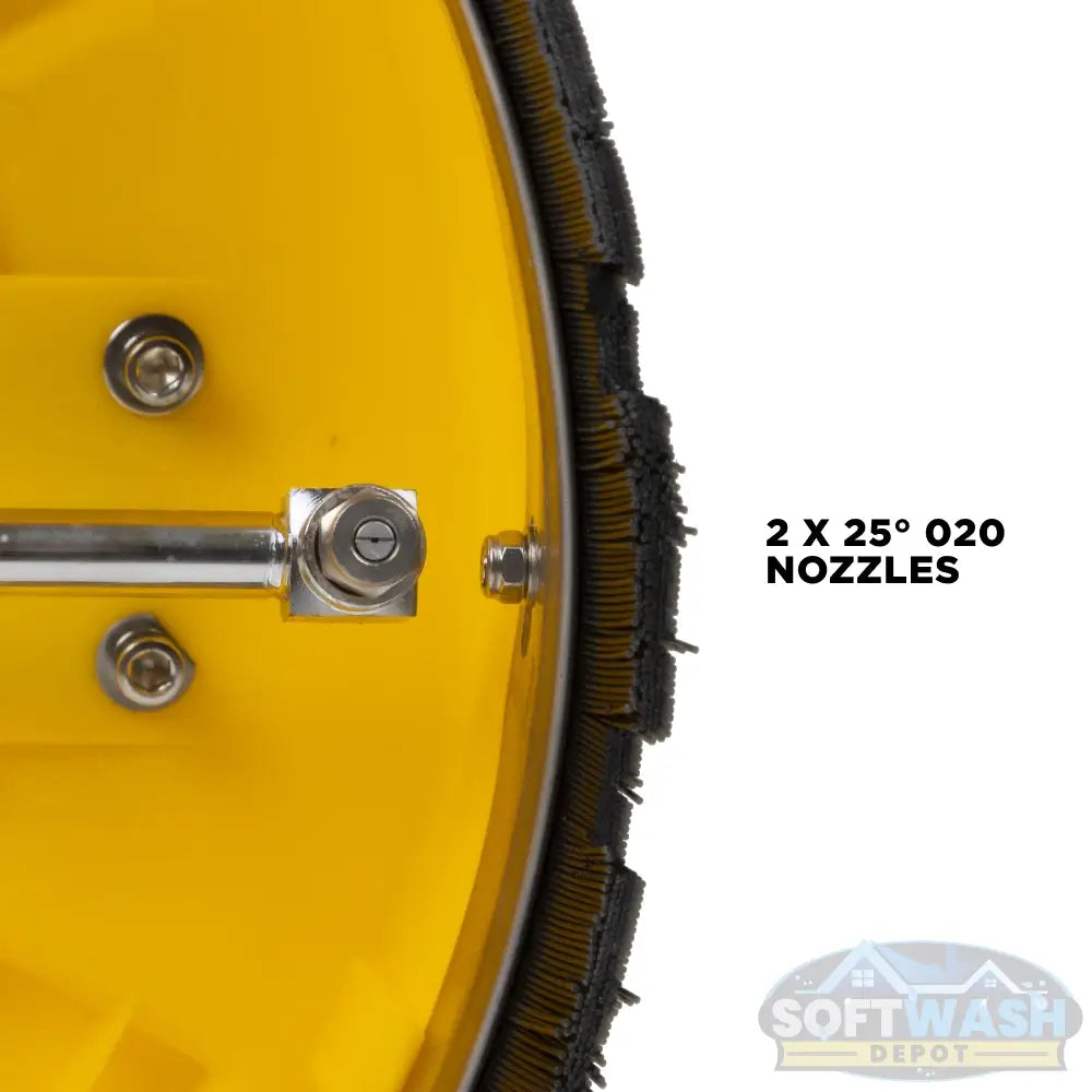 16-inch Whirl-A-Way commercial pressure washer surface cleaner designed for fast, streak-free cleaning of driveways, patios, sidewalks, and concrete surfaces. - Soft Wash Depot