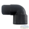 Banjo 1-inch Schedule 80 polypropylene 90-degree street elbow fitting for chemical, soft wash, and pressure washing systems. - Soft Wash Depot