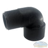 Banjo 1-inch Schedule 80 polypropylene 90-degree street elbow fitting for chemical, soft wash, and pressure washing systems. - Soft Wash Depot