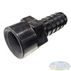 1 inch FPT x 1 inch hose barb polypropylene chemical-resistant fitting. - Soft Wash Depot