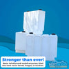 200-gallon vertical slim tank with a tall, space-saving design and dual lids, built with heavy-duty double-thick walls for chemical storage in truck or trailer soft wash systems. - Soft Wash Depot