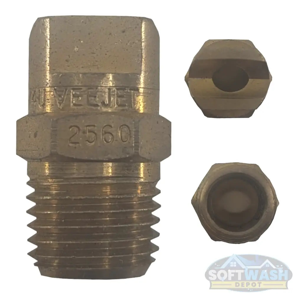 1/4" Meg Brass Softwash/Downstream Tips - precision-engineered brass spray nozzles for soft wash and downstream applications, corrosion-resistant and designed for professional cleaning performance. - Soft Wash Depot