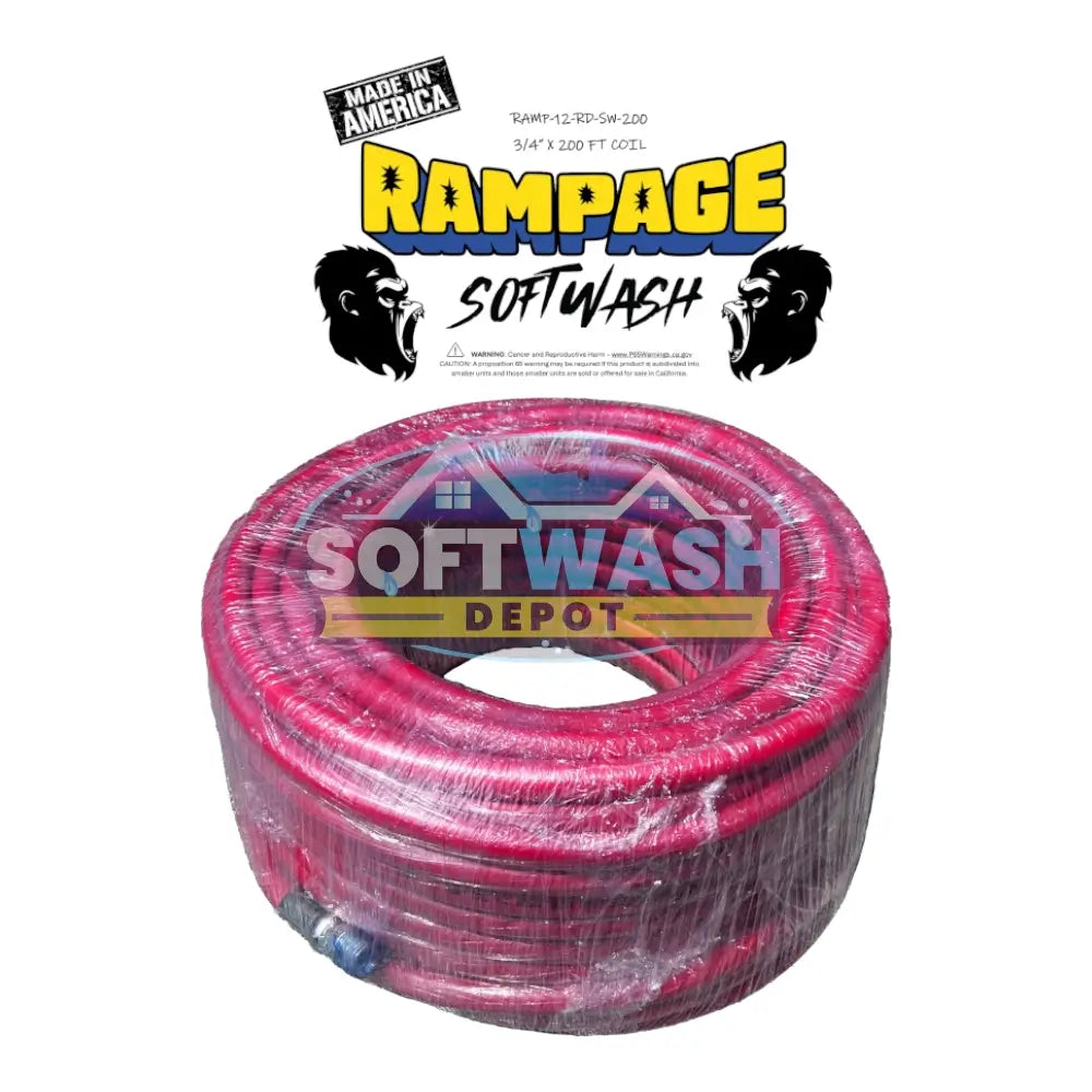 Rampage 3/4" Softwash Hose No Crimped Ends