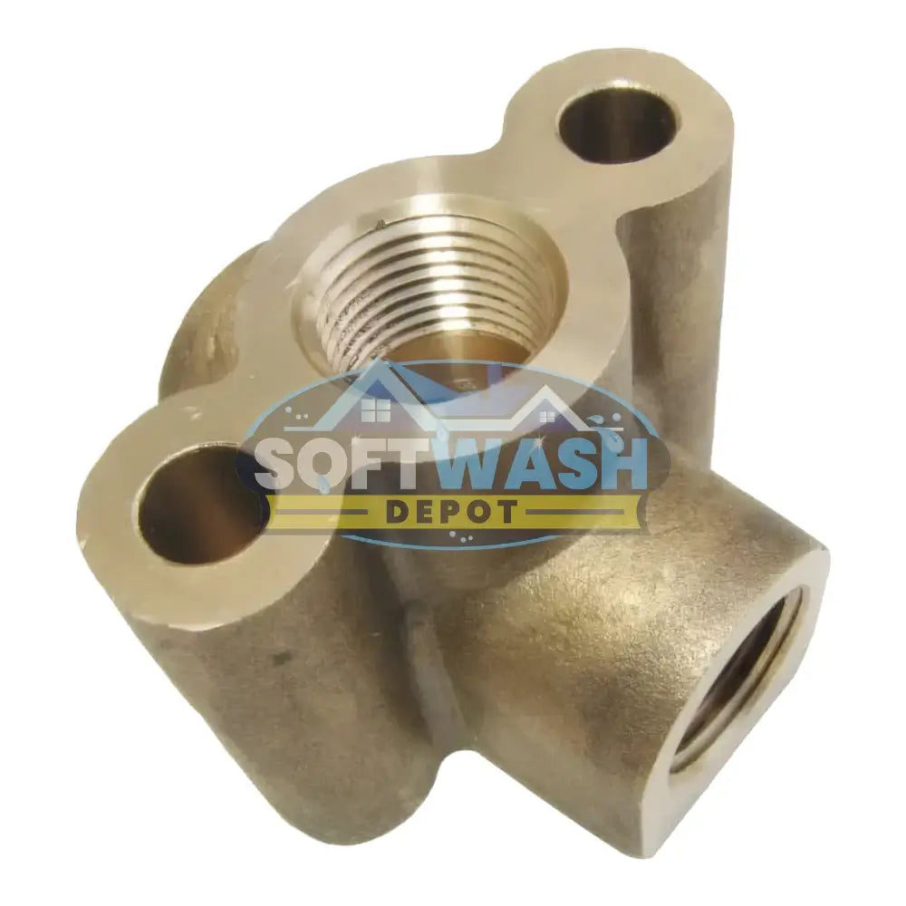 3/8" Brass Female Unloader Block with Mounting Holes
