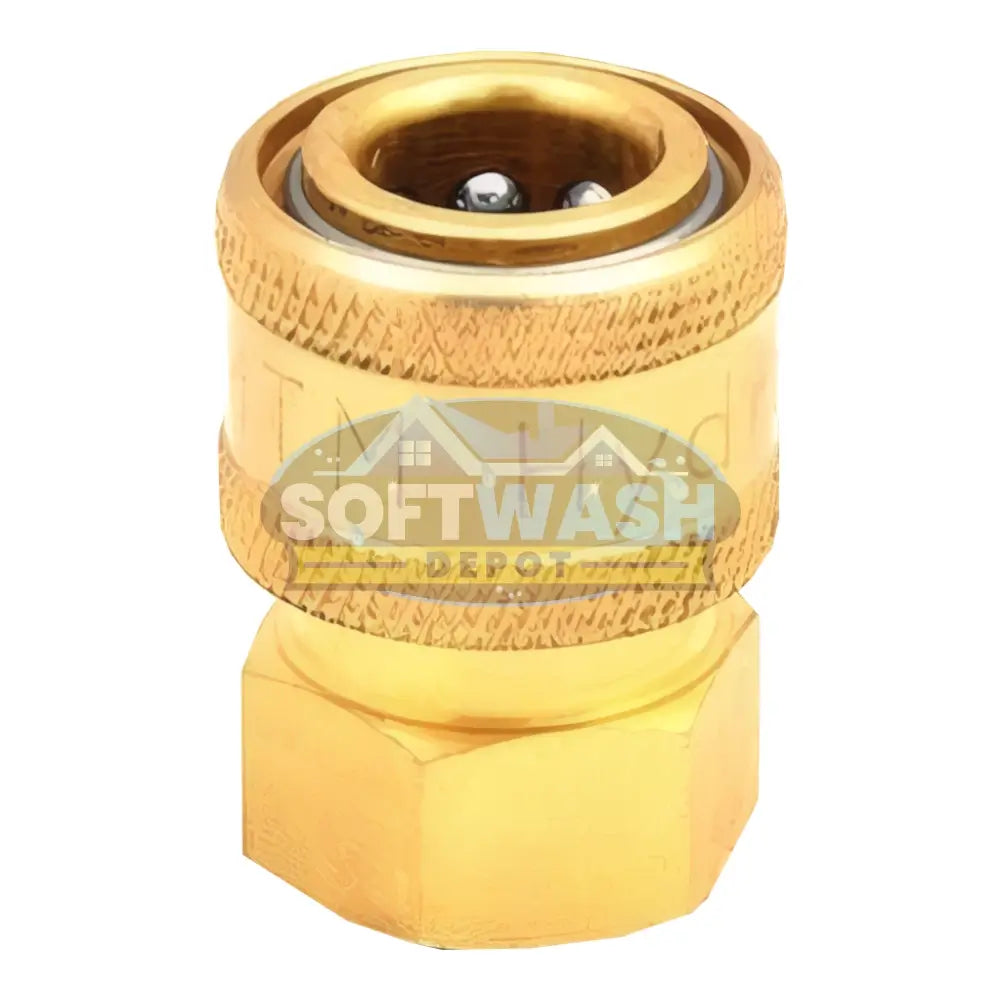 3/8" Brass QC Socket x 3/8" FPT