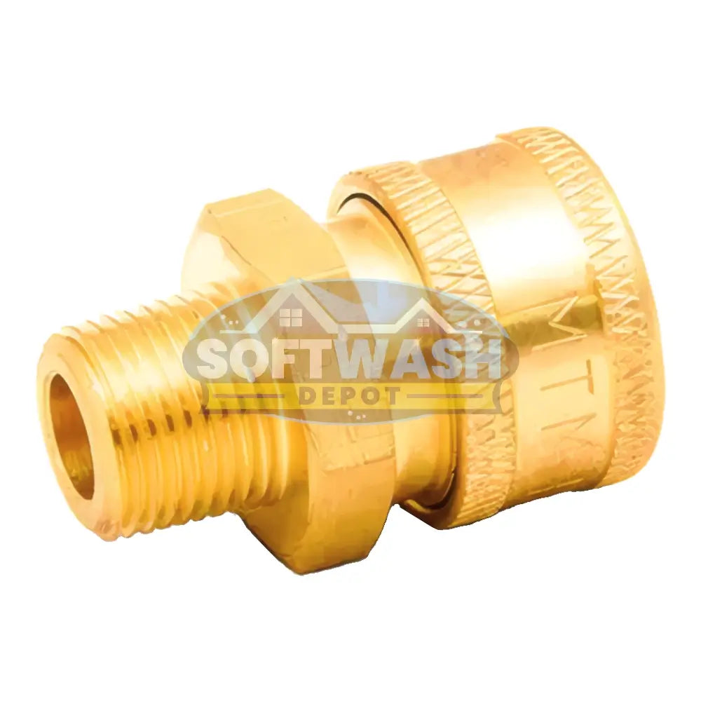 3/8" Brass QC Socket x 3/8" MPT