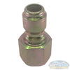 3/8" plated steel quick-connect plug with 3/8" female pipe thread, designed for pressure washing hoses, trigger guns, and spray wands. - Soft Wash Depot