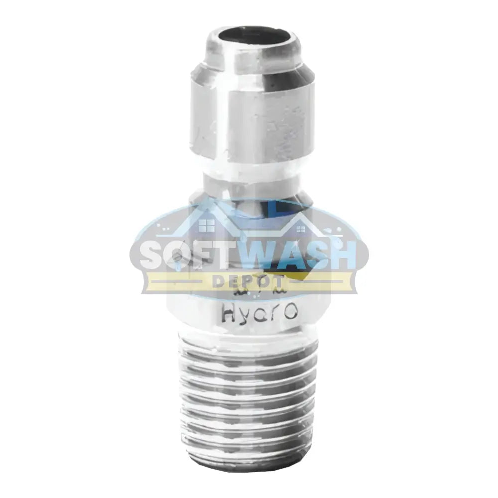 3/8" Plated Steel QC Plug x 3/8" MPT