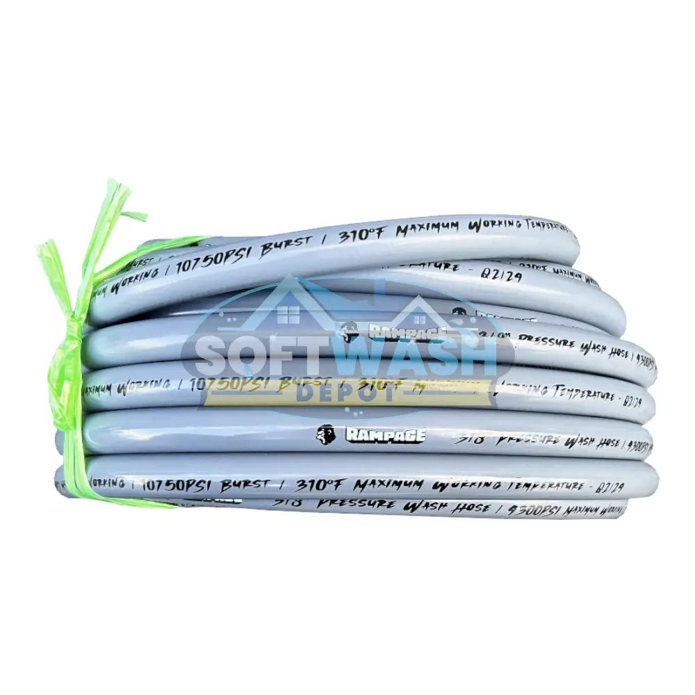Rampage 🦍 Smooth Gray 3/8" Single Wire 4300 PSI Pressure Wash Hose