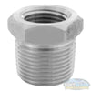 304 Stainless Steel Bushing – 3/8" MPT x 1/4" FPT, 3000 PSI