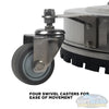 30 inch Whirl-A-Way stainless steel pressure washer surface cleaner with twin handles, swivel casters, and triple rotating spray jets for commercial flat surface cleaning. - Soft Wash Depot