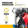 BE B3528HETBGS / CWF1027H 3500 PSI 10 GPM truck mount pressure washer with Honda iGX800 engine and General TSF2421 pump. - Soft Wash Depot