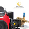 BE B3528HETBGS / CWF1027H 3500 PSI 10 GPM truck mount pressure washer with Honda iGX800 engine and General TSF2421 pump. - Soft Wash Depot