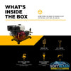 4,200 PSI 4.2 GPM truck mount cold water gas pressure washer with Honda GX390 engine and General TSS1511 belt drive triplex pump. - Soft Wash Depot