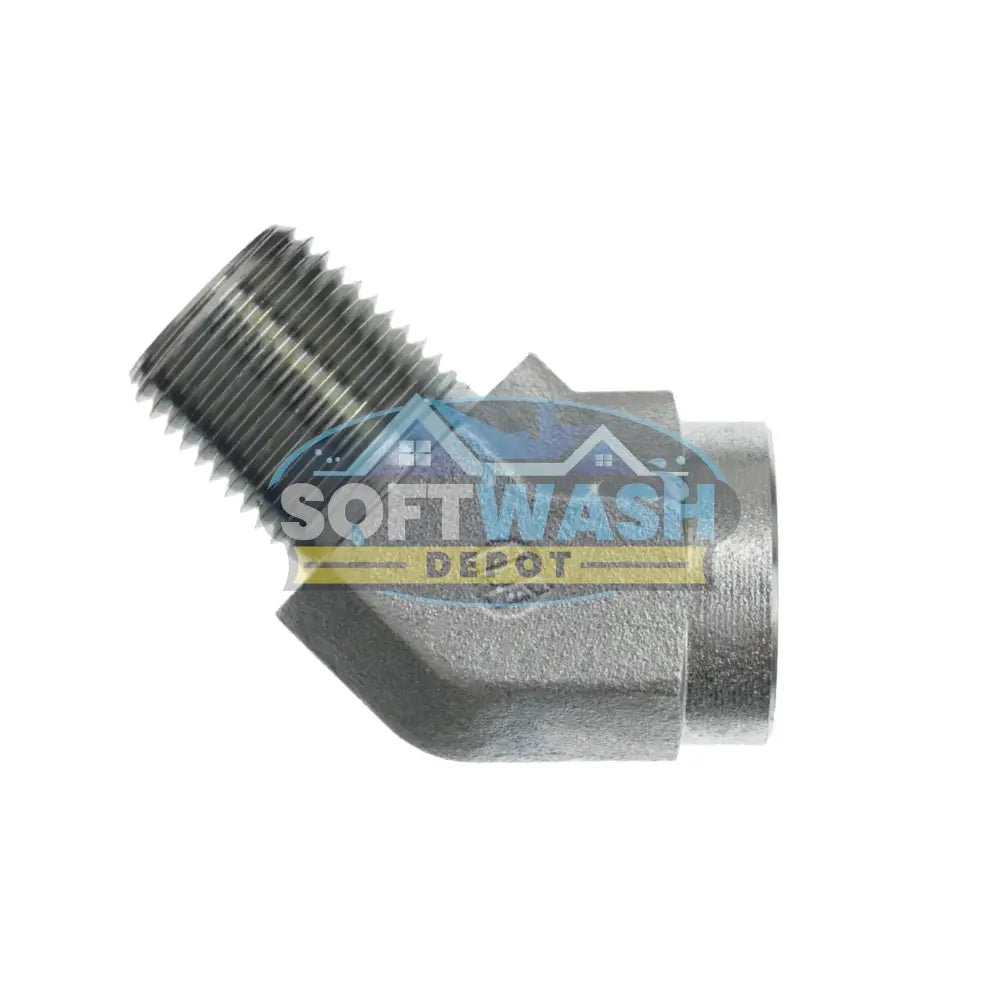 45 Degree St. Elbow, Zinc-Plated Steel Pipe 1/4"