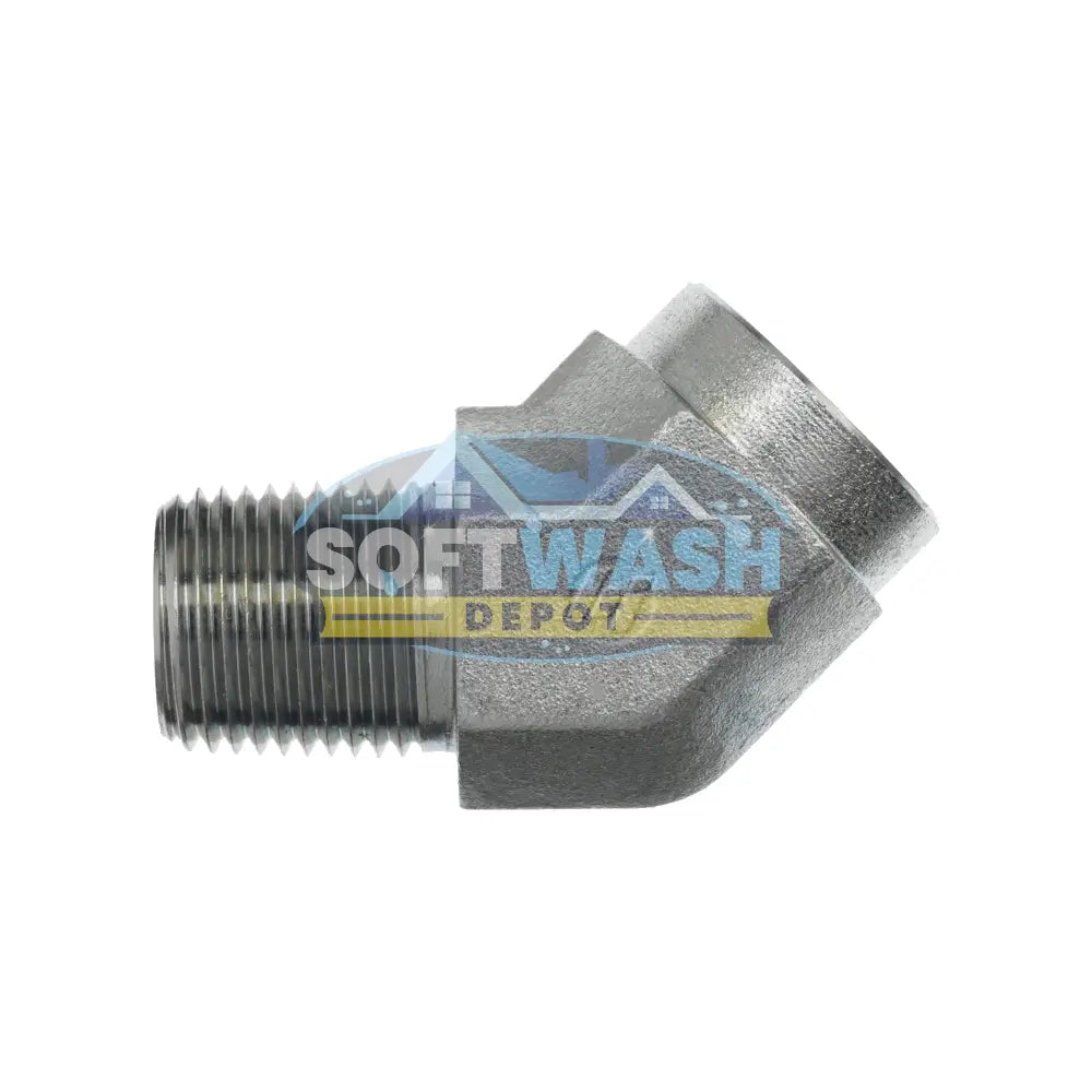 45 Degree St. Elbow, Zinc-Plated Steel Pipe 1/4"
