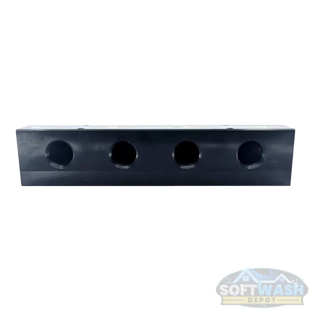 (3 & 4 Port) - Black Soft Washing Mixing Manifold