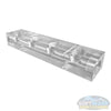 4 Port Clear Acrylic Soft Wash Mixing Manifold - precision-machined transparent manifold block with threaded ports for proportioner system connections. - Soft Wash Depot