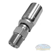 5/8" Hose x 1/2" NPT Softwash Swivel Hose Crimp - Stainless steel swivel fitting for soft wash systems, providing durable, leak-resistant hose connections - Soft Wash Depot.