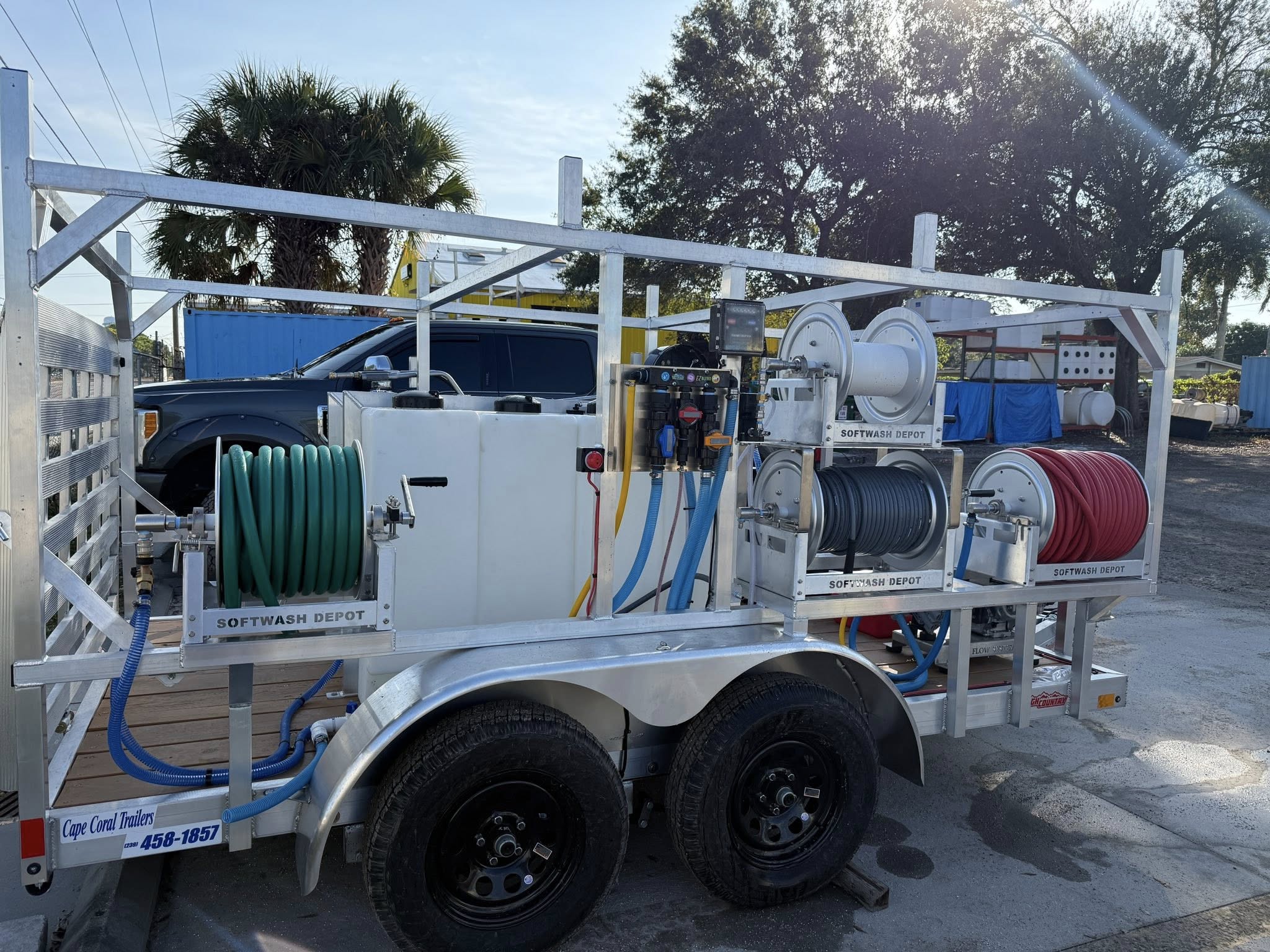 6' x 12' Soft Wash & Pressure Wash Aluminum Trailer Build w/ 8 GPM
