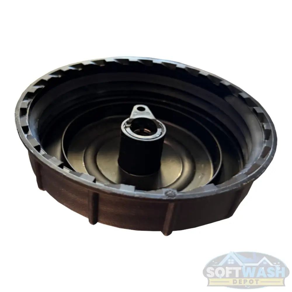 5 inch threaded tank lid with vent cap for 100 gallon vertical and Ace Roto-Mold tanks. - Soft Wash Depot