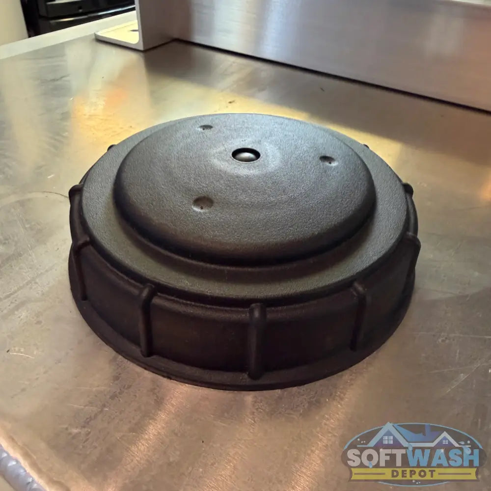 5 inch threaded tank lid with vent cap for 100 gallon vertical and Ace Roto-Mold tanks. - Soft Wash Depot