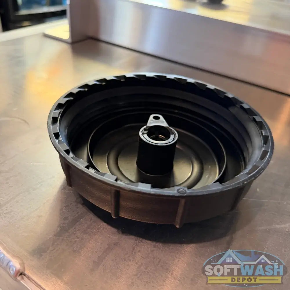 5 inch threaded tank lid with vent cap for 100 gallon vertical and Ace Roto-Mold tanks. - Soft Wash Depot
