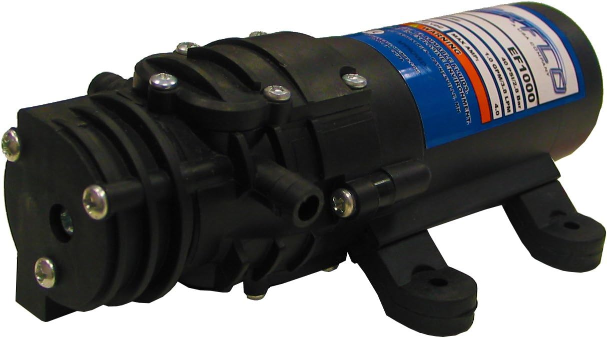 Everflo EF1000-BOX 12V Diaphragm Pump Hose Barb, 1.0 GPM, 3/8" Npt Port