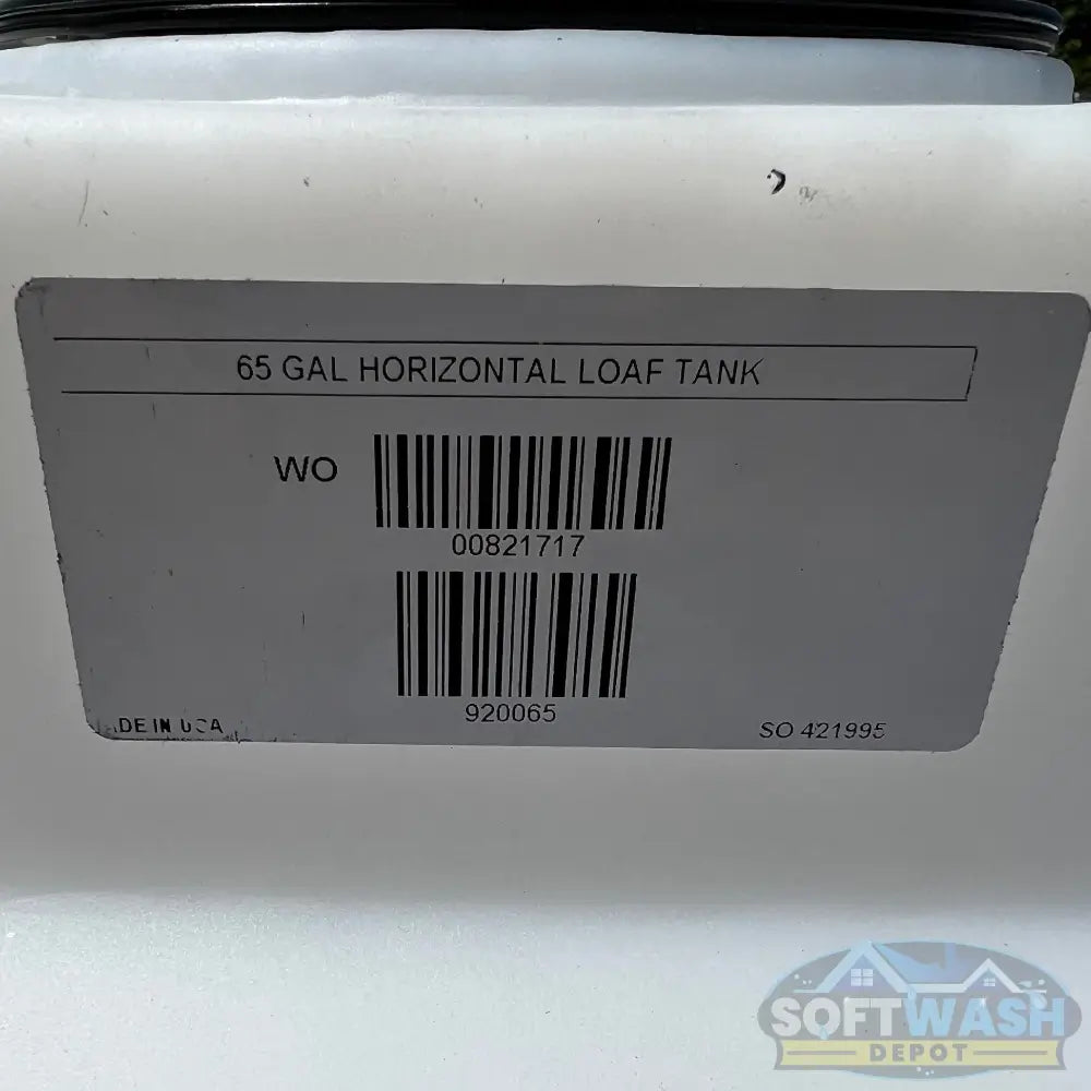 65 Gallon Poly Tank - durable polyethylene water storage tank designed for soft wash, chemical, and pressure washing systems, featuring threaded lid and reinforced construction. - Soft Wash Depot