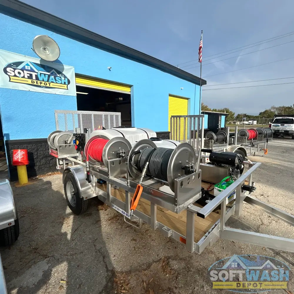 6' x 12' Soft Wash & Pressure Wash Aluminum Trailer Build w/ 8 GPM