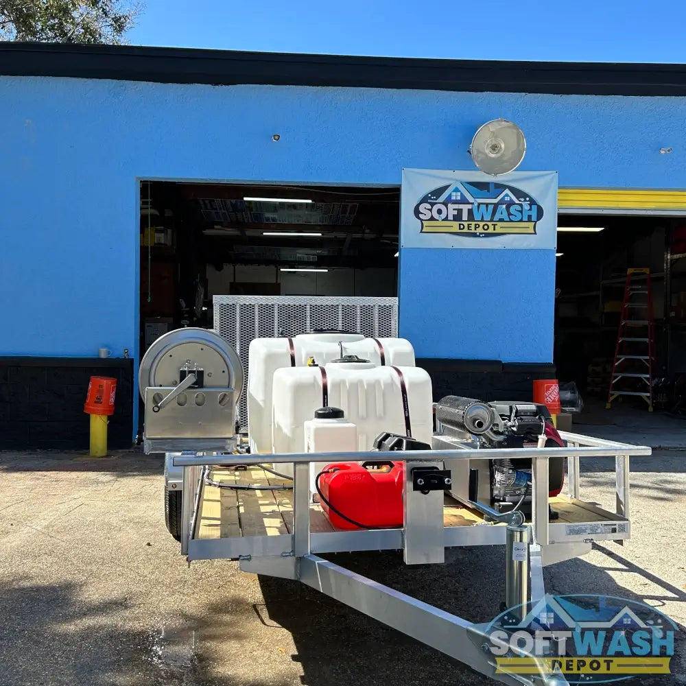 6' x 12' Soft Wash & Pressure Wash Aluminum Trailer Build w/ 8 GPM