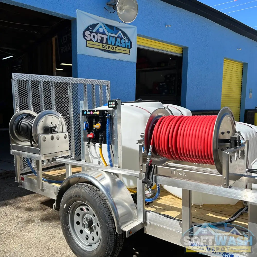 6' x 12' Soft Wash & Pressure Wash Aluminum Trailer Build w/ 8 GPM