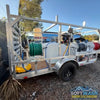 6' x 12' aluminum soft wash and pressure wash trailer build with 8 GPM system, fully equipped cleaning trailer with tanks, hose reel, and engine setup. - Soft Wash Depot