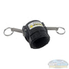 Banjo 2 inch Female Camlock x 2 inch FPT Poly Part D glass-filled polypropylene camlock fitting with stainless steel hardware and EPDM gasket. - Soft Wash Depot