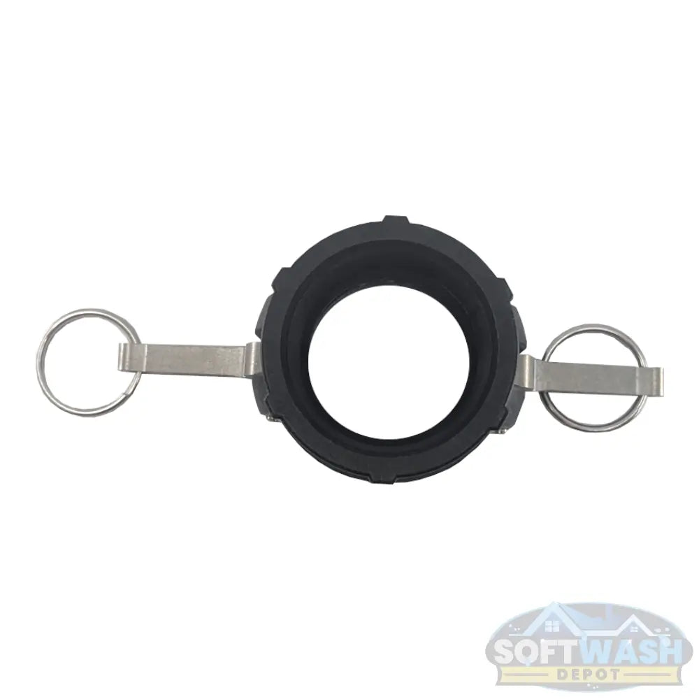 Banjo 2 inch Female Camlock x 2 inch FPT Poly Part D glass-filled polypropylene camlock fitting with stainless steel hardware and EPDM gasket. - Soft Wash Depot