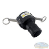 Banjo 2 inch Female Camlock x 2 inch Hose Barb Poly Part C polypropylene camlock hose fitting for chemical transfer applications. - Soft Wash Depot