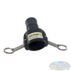 Banjo 2 inch Female Camlock x 2 inch Hose Barb Poly Part C polypropylene camlock hose fitting for chemical transfer applications. - Soft Wash Depot