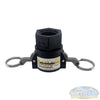 Banjo 3/4 inch Part D polypropylene female camlock x female NPT coupling with stainless steel cam arms and EPDM gasket. - Soft Wash Depot
