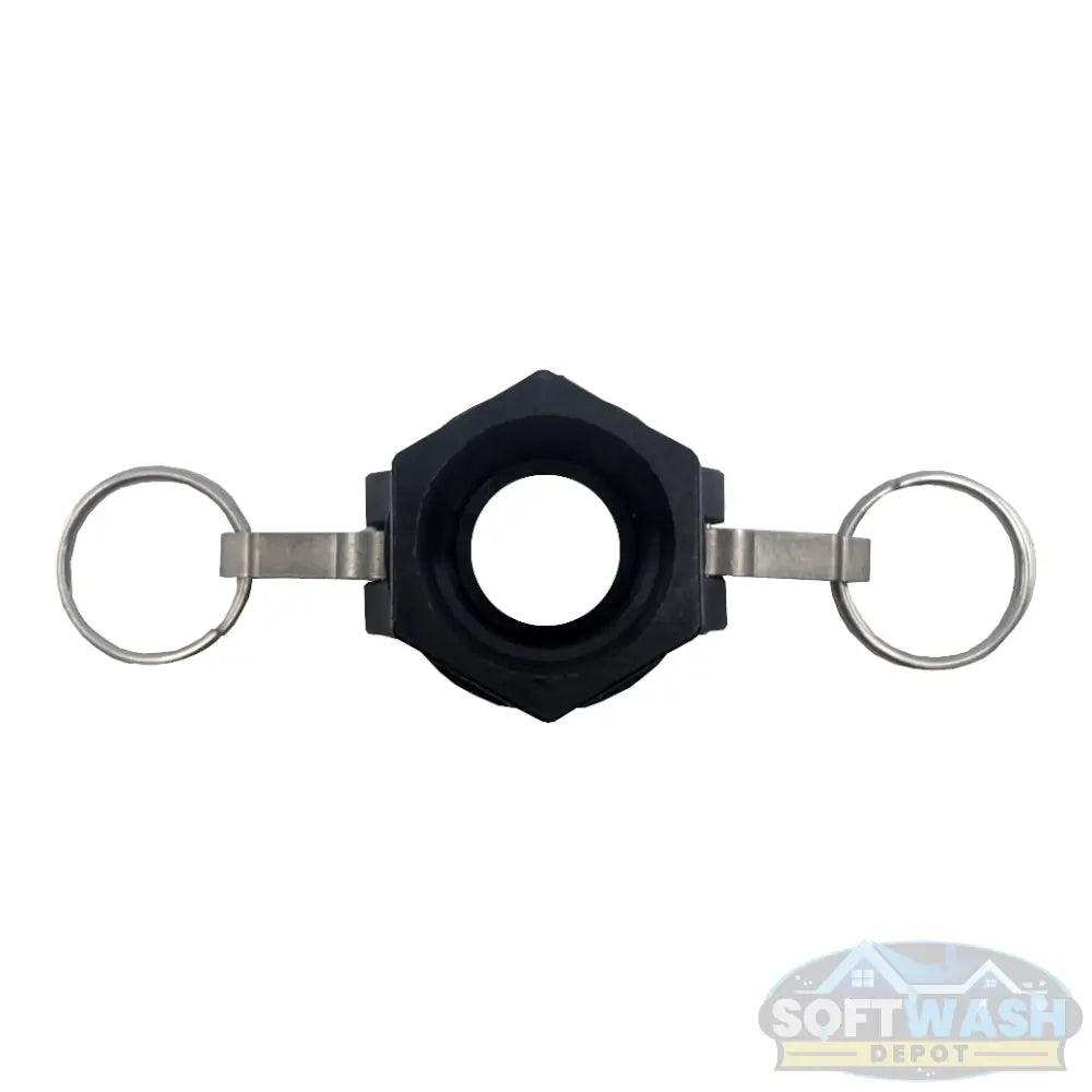 Banjo 3/4 inch Part D polypropylene female camlock x female NPT coupling with stainless steel cam arms and EPDM gasket. - Soft Wash Depot