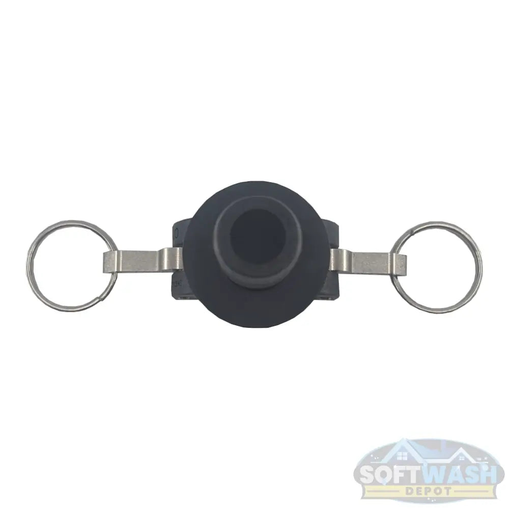 Banjo 3/4" Female Camlock x 3/4" Hose Barb Poly Part C polypropylene quick-connect coupling with cam levers for secure hose connections in soft wash, pressure washing, and fluid transfer systems. - Soft Wash Depot