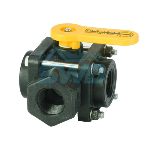 Banjo 1″ Threaded Full Port 3-Way Side Load Ball Valve