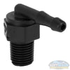 Banjo 1/4" MNPT x 1/4" Hose Barb Polypropylene 90° Elbow (Schedule 80)