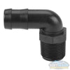 Banjo 1" MNPT x 1" Hose Barb Polypropylene 90° Elbow (Schedule 80)