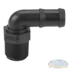 Banjo 3/4" MNPT x 3/4" Hose Barb Polypropylene 90° Elbow (Schedule 80)