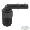 Banjo 3/8" MNPT x 3/8" Hose Barb Polypropylene 90° Elbow (Schedule 80)