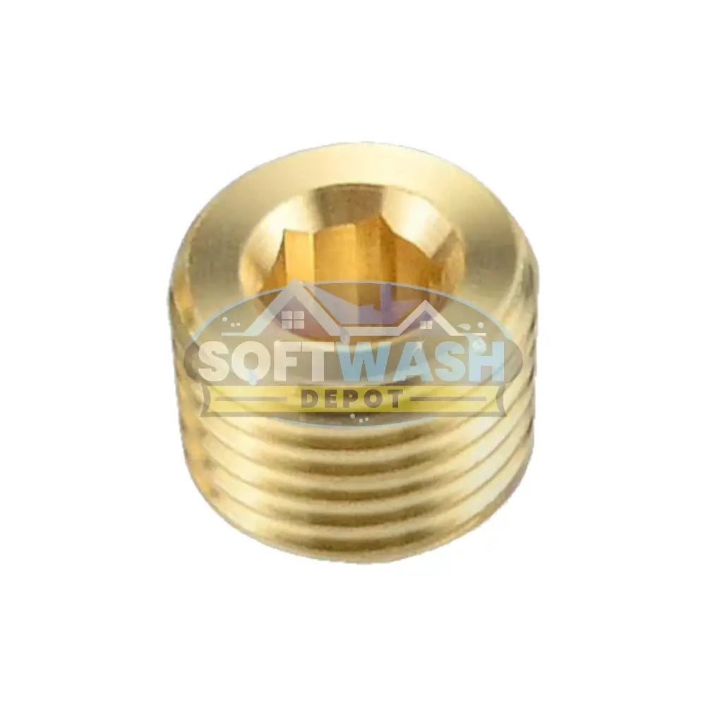 Brass Allen Head Plug – Available in 1/8", 1/4", & 1/2" NPT Sizes